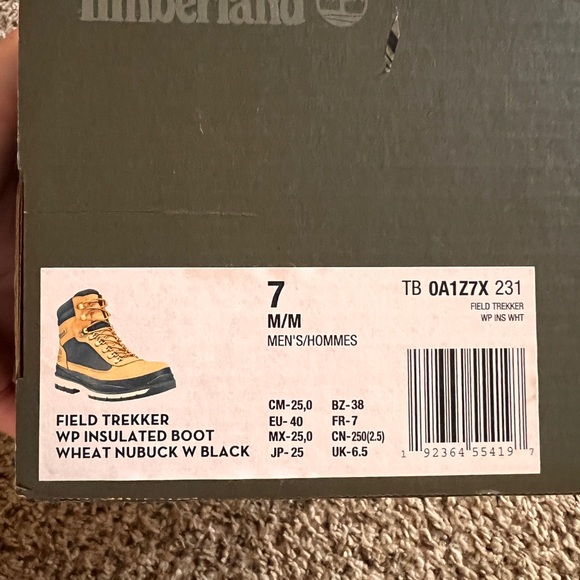 NWT Timberland Men Boots Field Trekker size 7 - Picture 5 of 5